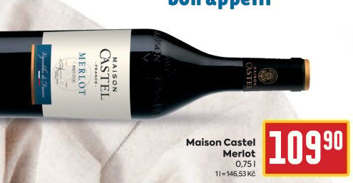 Víno Merlot Maison Castel