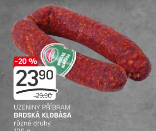 Brdská klobása Příbramská uzenina