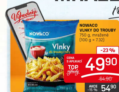 Hranolky vlnky mražené Nowaco