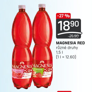 Minerální voda Magnesia Red