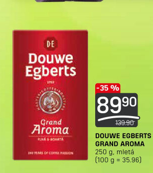 Mletá káva Grand Aroma Douwe Egberts