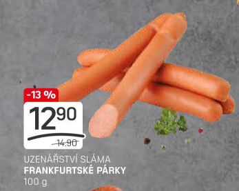 Párky frankfurtské Sláma