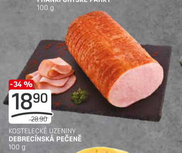 Pečeně debrecínská Kostelecké uzeniny