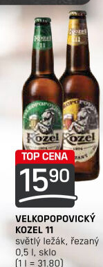 Pivo ležák 11° Velkopopovický Kozel