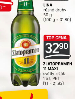 Pivo světlý ležák 11° Zlatopramen
