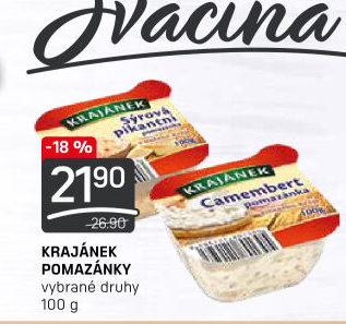Pomazánky Krajánek