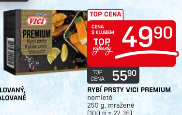 Rybí prsty nemleté mražené Vici Premium