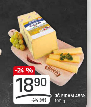 Sýr Eidam Jihočeský 45% Madeta