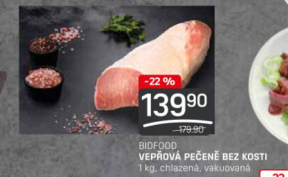 Vepřová pečeně bez kosti Bidfood
