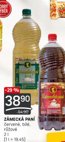 Víno stolní Zámecká paní