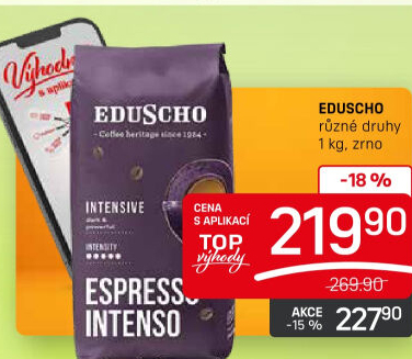 Zrnkové kávy Eduscho