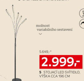 STOJACÍ OBLOUKOVÉ SVÍTIDLO