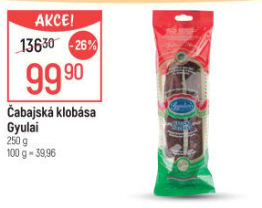 Čabajská klobása Gyulai