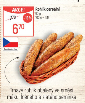 Cereální rohlík
