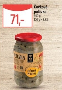 Polévka čočková Globus