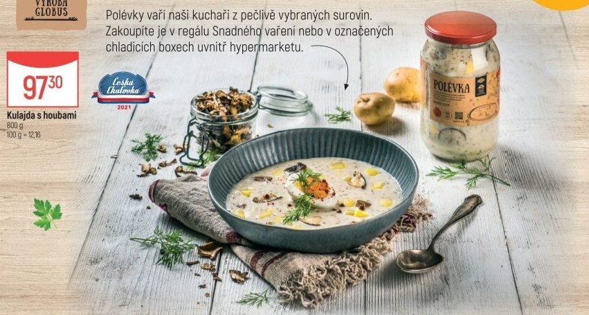 Polévka kulajda Globus