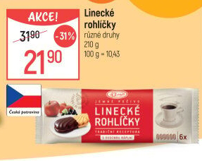 Rohlíčky linecké Klasa Pekárny a cukrárny Klatovy