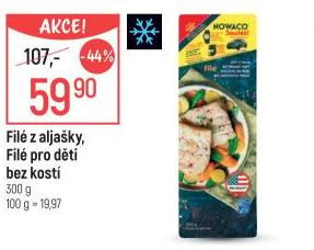 Rybí filé pro děti bez kosti mražené Nowaco