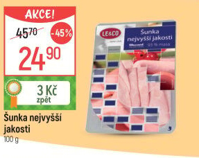 Šunka nejvyšší jakosti LE&amp