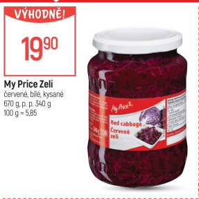 Zelí červené sterilované My Price
