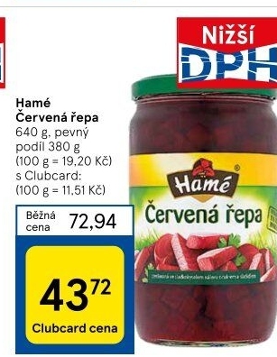 Červená řepa Hamé