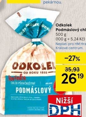 Chléb podmáslový Odkolek