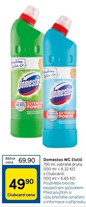 Čistič WC gelový Domestos