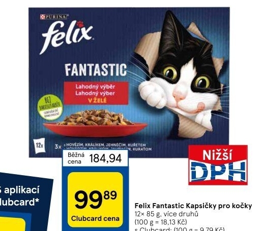 Kapsičky pro kočky Fantastic Felix Purina