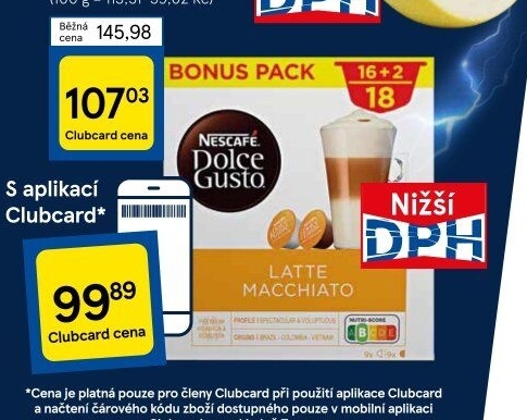 Kapsle Dolce Gusto Nescafé