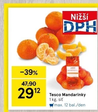 Mandarinky Tesco