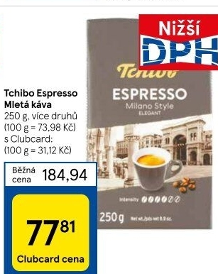 Mletá káva Tchibo Espresso