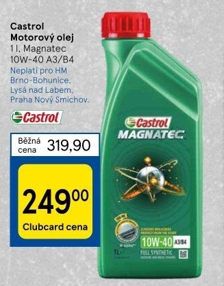 Motorový olej 10W - 40 A3/B4 Castrol Magnatec