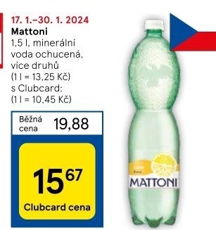 Ochucená voda Mattoni
