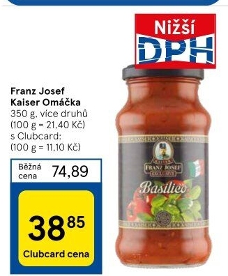 Omáčky na těstoviny Exclusive Franz Josef Kaiser