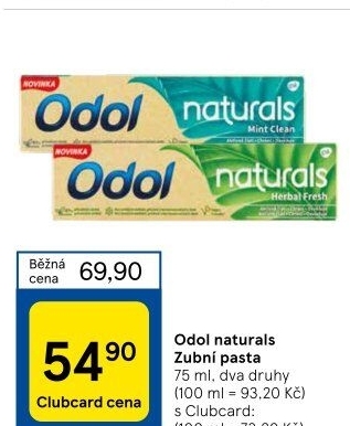 Pasta na zuby Naturals Odol