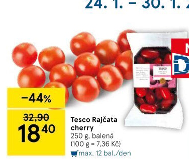 Rajčata cherry Tesco