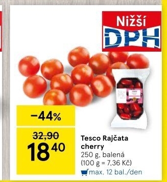 Rajčata cherry Tesco