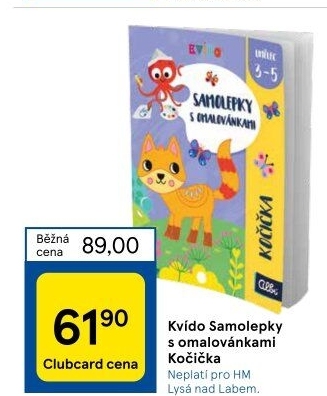 Samolepky s omalovánkami Kvído Albi