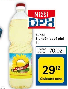 Slunečnicový olej Sunol