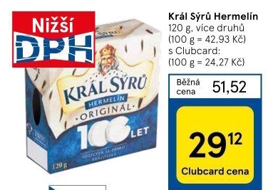 Sýr Hermelín Král sýrů