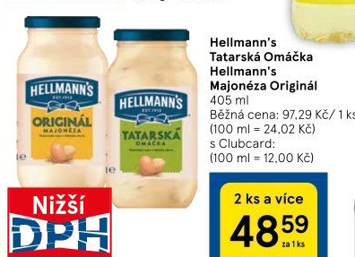 Tatarská omáčka Hellmann'