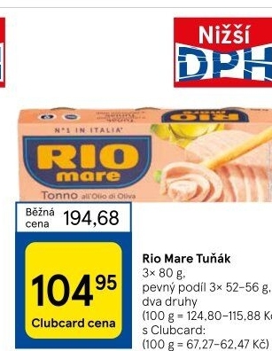 Tuňák Rio Mare