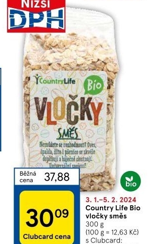 Vločky směs bio Country Life