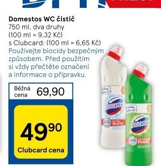 Čistič WC gelový Domestos
