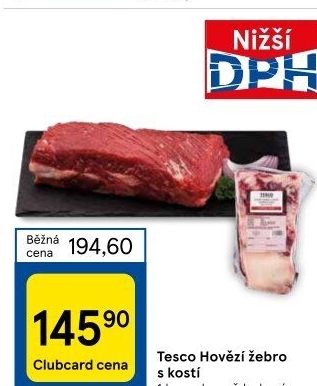 Hovězí žebra Tesco
