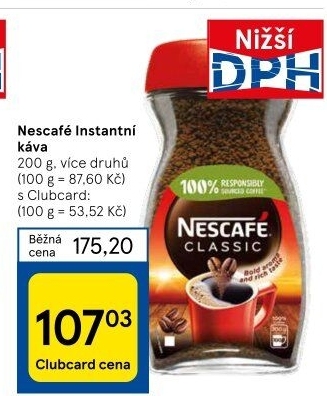 Instantní kávy Nescafé
