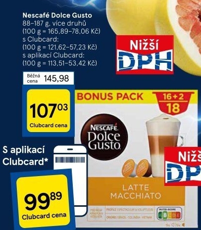 Kapsle Dolce Gusto Nescafé
