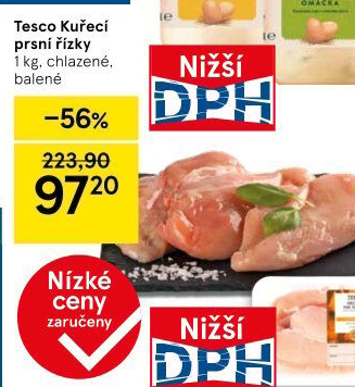 Kuřecí prsní řízky Tesco