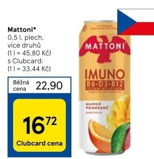 Ochucená voda Mattoni