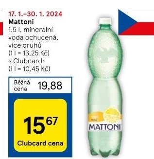 Ochucená voda Mattoni